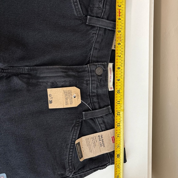 Levi’s women's 94 Baggy Wide Leg Jeans Black Size-31X31 New W Tag 100% cotton - Picture 7 of 15